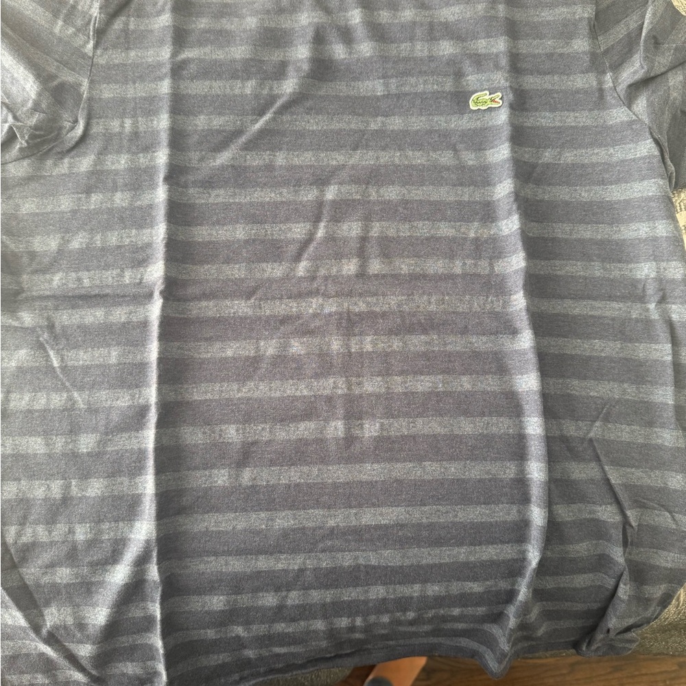Lacoste Men's Blue Striped Shirt